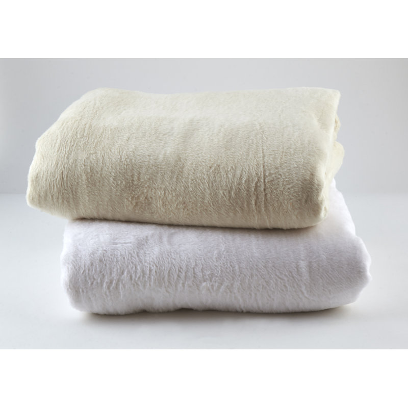 Kashmina Blanket, Full/Queen, Ivory
