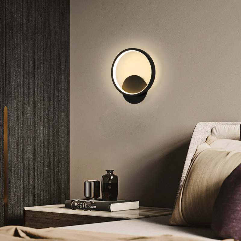1-Light Led Wall Light Wall Sconce, Black