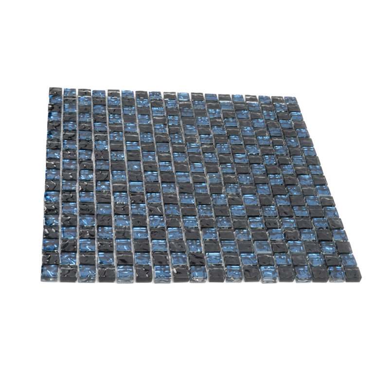 11.7" X 11.7" Polished Glass Mosaic Tile