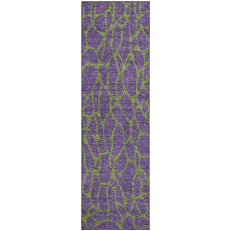 Premium Machine Washable Guada AMF1023 Geometric Rug, Runner 2'3" x 7'6"