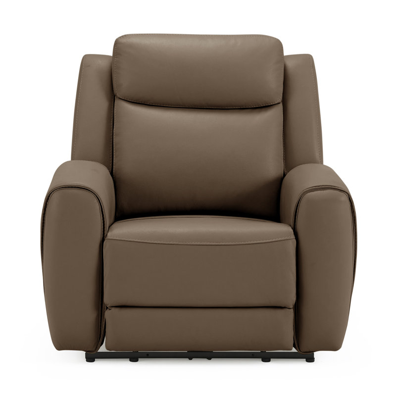 Demi-fauteuil inclinable électrique moderne en cuir, fauteuil inclinable réglable pour le salon, 1, Chameau