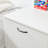 Wood Laundry Room Organizer with Wheels