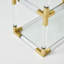 Vireo Acrylic & Brass Bookshelf