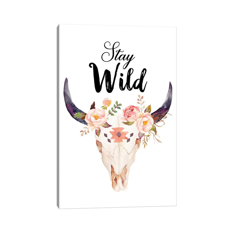 Stay Wild - Print on Canvas, 101.6cm H x 66.04cm W x 3.81cm D, Wrapped Canvas
