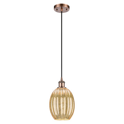 Ballston - Alyette - 1 Light Bulb Shade Cord Hung Mini Pendant