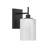 Volkward 1-Light Wall Sconce in Matte Black-937806957