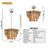 Vintage Brown 5 Light Boho Tassel Chandelier