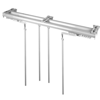 Annasofia Steel Adjustable Double Curtain Rod