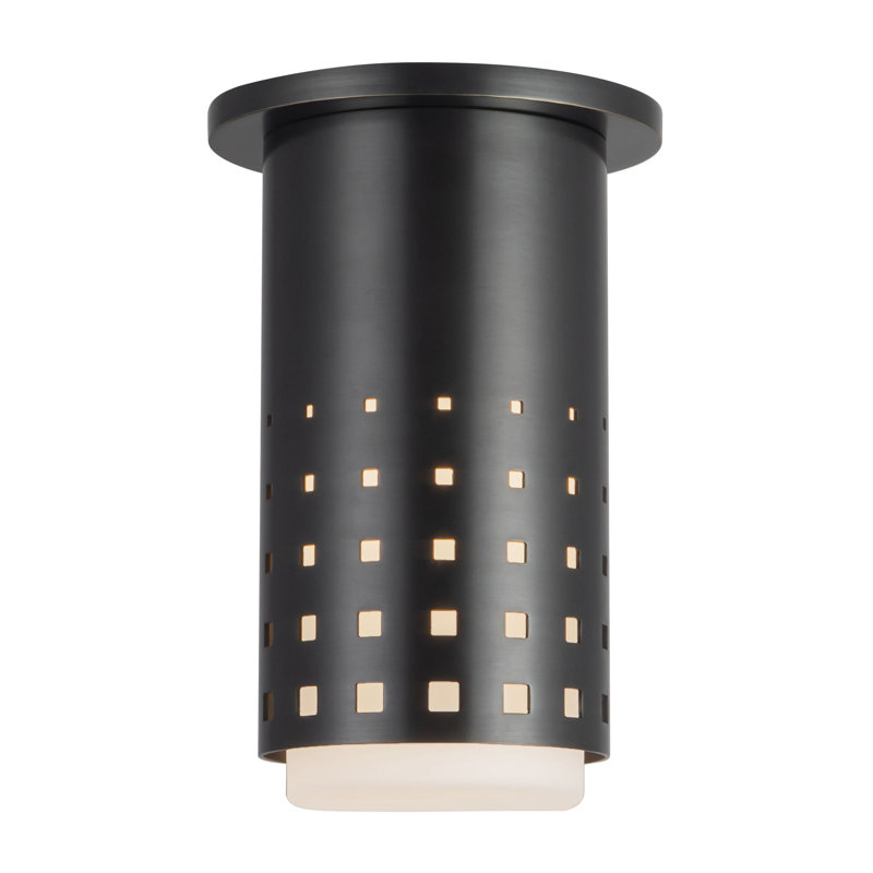 Astoria 5-in Black Semi-Flush Mount, Oil Rubbed Bronze