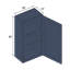 Armoire murale à une porte avec 2 tablettes W1530-95376333-95376328