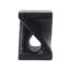 Table d'appoint MGO Twist Shape, texture bois, couleur noire-130095910