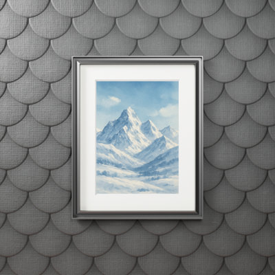 Clinger Single Picture Frame Print