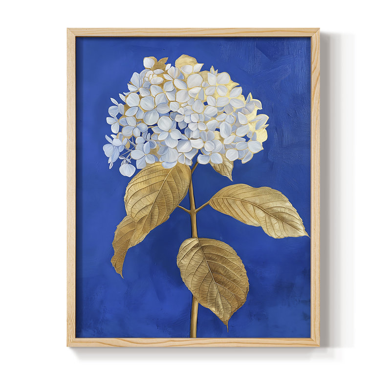 Impression encadrée FLORAL Series CVII - bois massif, H 30 po x l 24 po