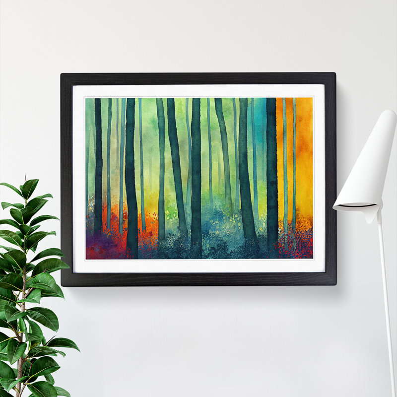 XH1022-9562X Vibrant Forest Vol.3 - Print, 46cm H x 64cm W, Black