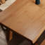 Table de salle à manger rectangulaire Burlywood en bois massif à bords naturels et 4 pieds-1509408468
