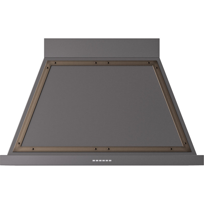 ILVE Nostalgie II Series Noblesse 40 inch Wall Mount Range Hood with 600 CFM, Graphite Matte/Bronze