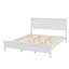 Grand lit plateforme en bois moderne