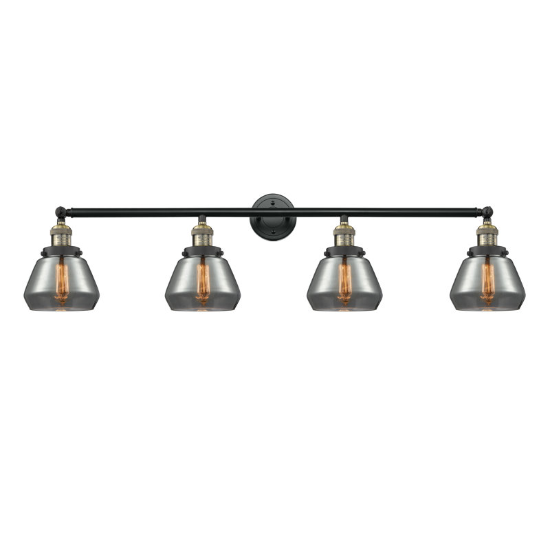 Chill 4 - Light Dimmable Vanity Light, Plated Smoked, Antique Brass, 3.5 Watt Vintage LED Bulb