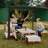 Yescom Fabric Replacement Canopy for Pergola-65072535