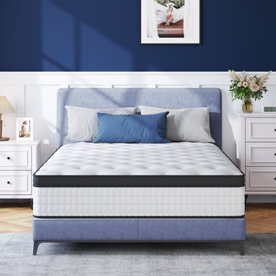 25cm Medium Hybrid Mattress – Memory Foam & Pocket Spring Mattress in a Box