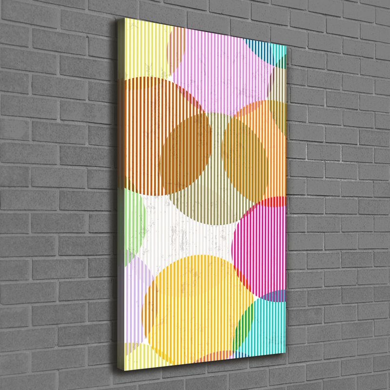 Colorful Circles - Wrapped Canvas Print
