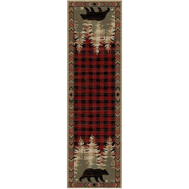 Barr Al Jissah Plaid Indoor Rug, Rectangle 2'3" x 7'7"