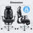 Michaelena Ergonomic Dual Backrest Office Chair With Footrest， Adjustable Seat Depth And Adaptive Lumbar Support-742670919