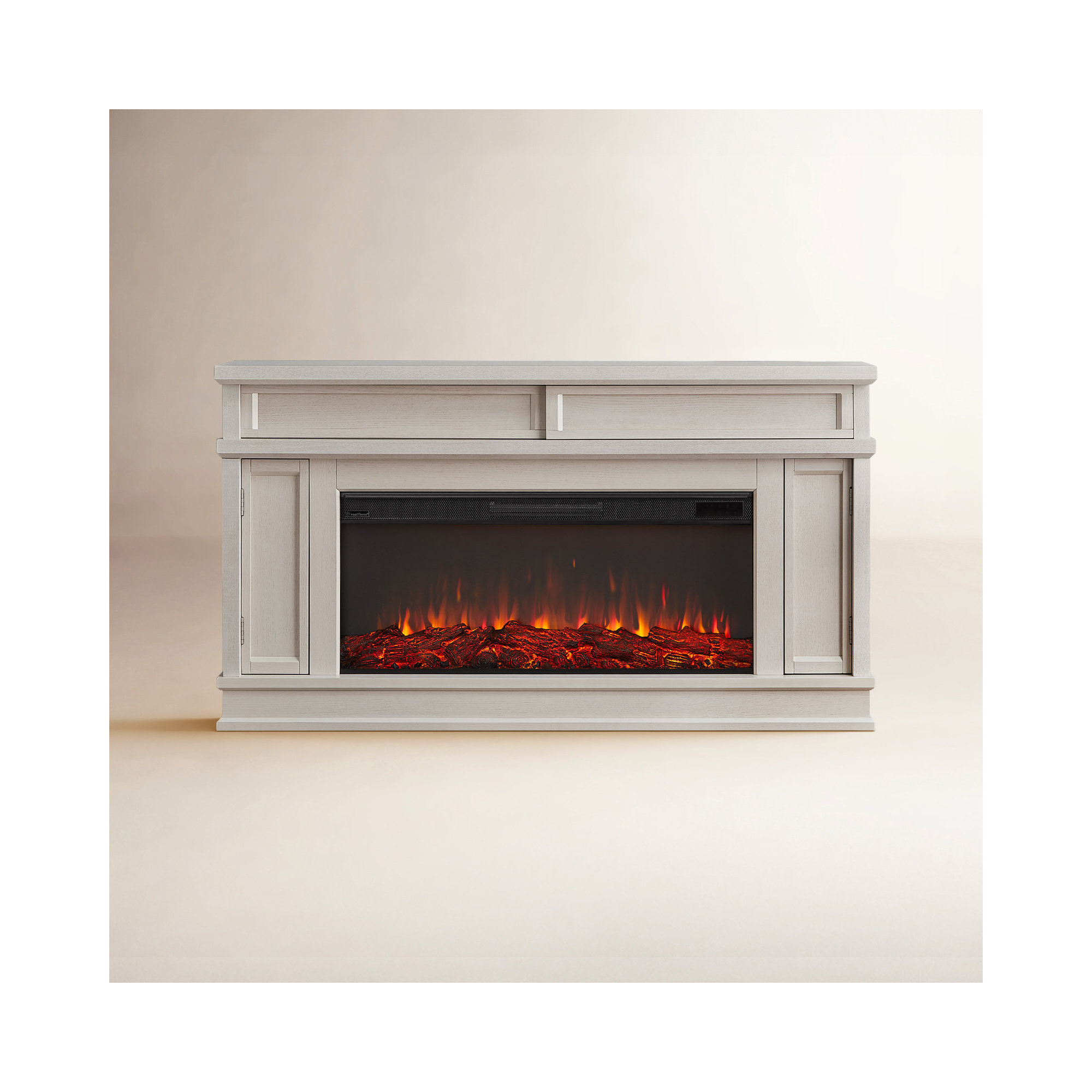 Torrey 60" Landscape Electric Fireplace by Real Flame, Standard, Bone