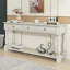 Console Console de 63 po de long avec tiroirs et tablette pour le vestibule-1035315803