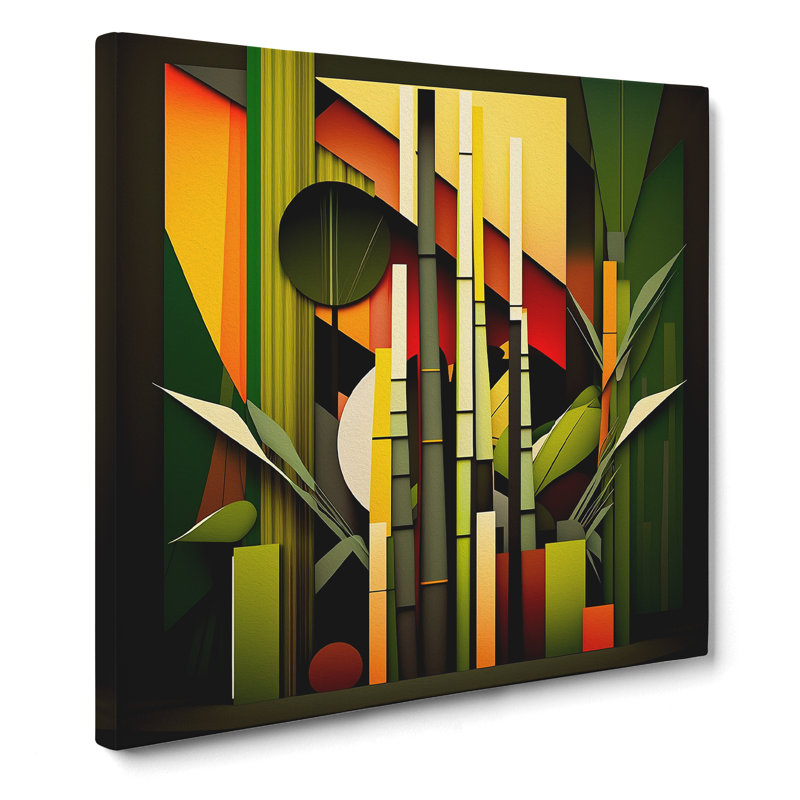 Bamboo Forest Constructivism No.1 - Print, 50cm H x 50cm W x 3cm D