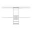 Plego 69"W  118"W Drawers Closet System, Five Shelves, Four Hanging Rods, Three Drawers White-169450502