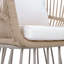 Chaises de patio confort, style moderne en osier d'acier pour la terrasse