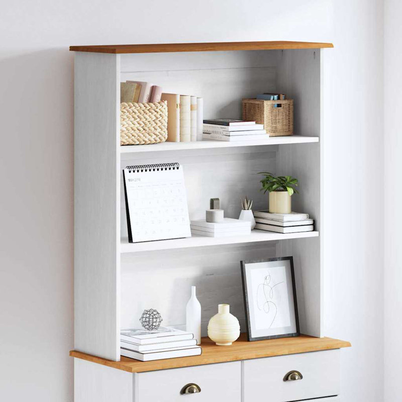91cm Solid Wood Sideboard, White
