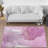Chic Non-Woven Soft Type Rug with Floral Print and Elegant Design for Home and Office Decor