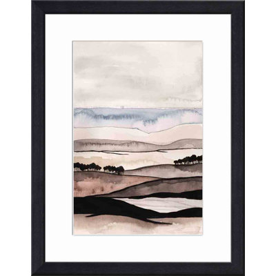 " Watercolor Strata I " by Grace Popp Painting Print