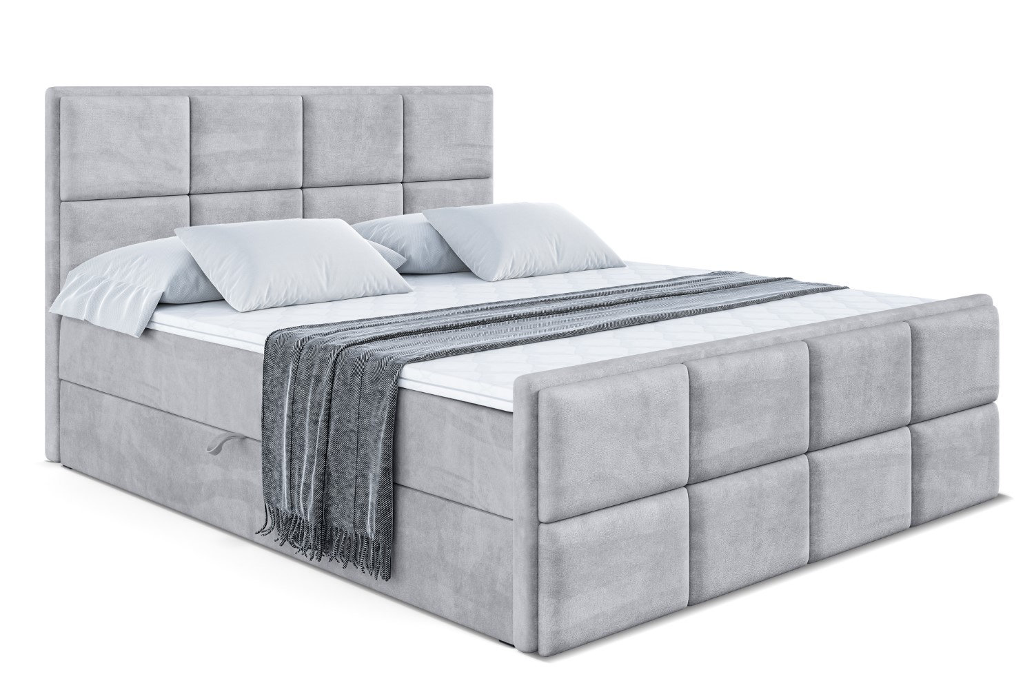 ALTDECOR Box spring bed with bed box and topper | Wayfair.co.uk