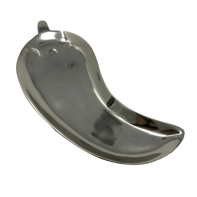 Petit plateau de chili Giza, H 1 po x l 15 po x P 6,5 po, Argent