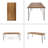 INDUSTRIAL WOOD AND METAL RECTANGULAR DINING TABLE