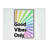 Good Vibes Only Rainbow Typography Quote  Glass Chopping Board
