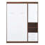 Lit escamotable mural Murphy avec armoire, blanc-1693824408