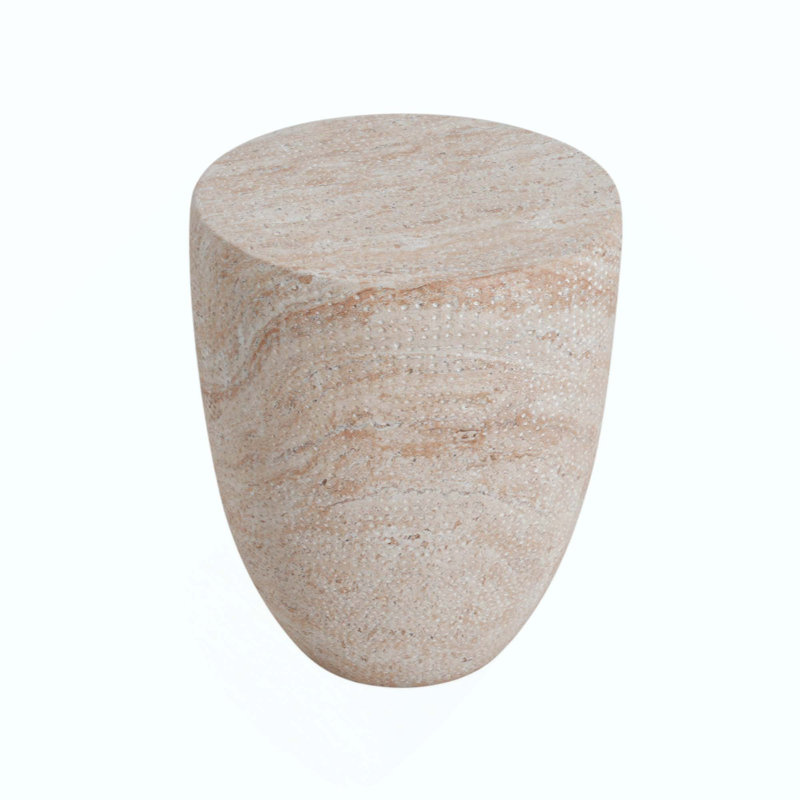 Table d'appoint d'extérieur / d'intérieur en béton léger