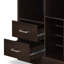 Coffre à vin avec porte Classy - Accessibilité élégante Coffre de rangement élégant pour garder vos vins à l'intérieur