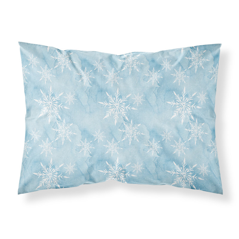 Taie d’oreiller flocon de neige aquarelle