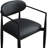 Eligah Vegan Leather Upholstered Dining Arm Chair-6766399-6766397