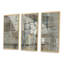 «Silver and Beige Abstract Waterpainting», ensemble d'art moderne sur toile encadrée moderne et contemporaine