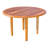 EcoDecor's Oasis Teak Solid Wood Dining Table in Earthy Teak-27059951-27059948