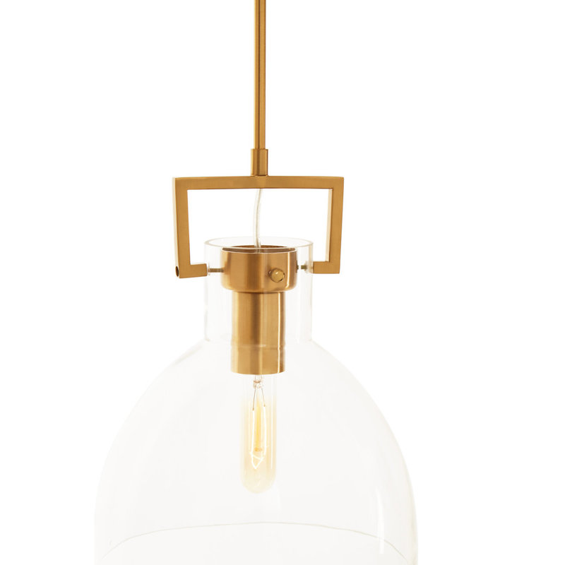 Aerick 1 - Light Gold Bowl Pendant
