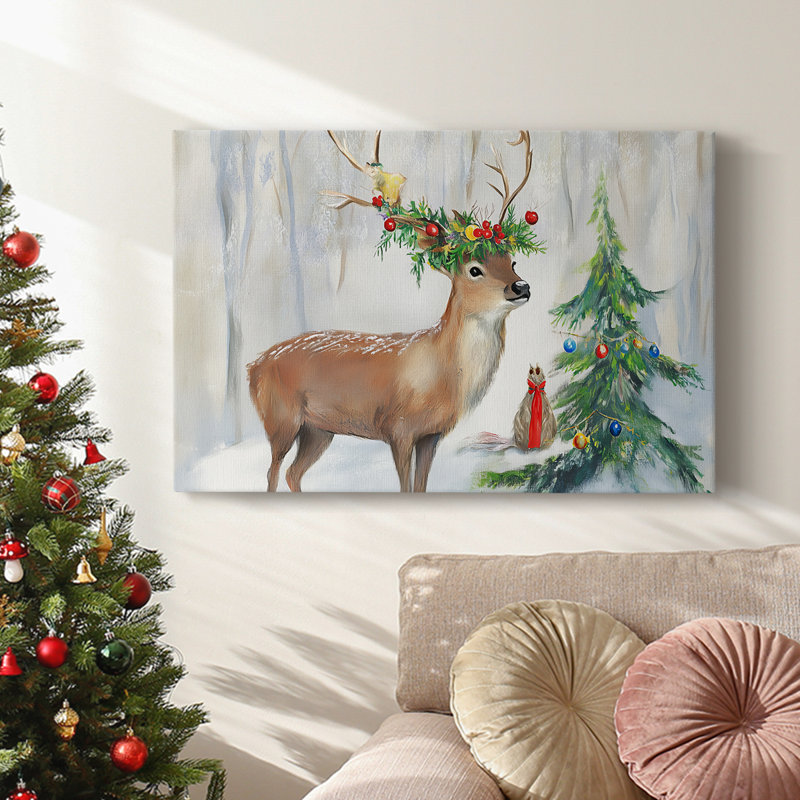 Christmas Holiday Arts - Toile tendue avec châssis, H 8 po x l 12 po
