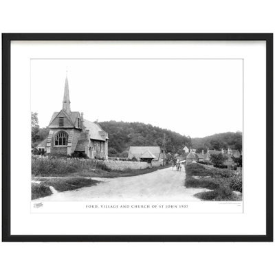 Ford, Village And Church Of St John 1907 - Single Picture Frame Print