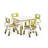 Whiteboard Adjustable Square 4 Students Activity Table